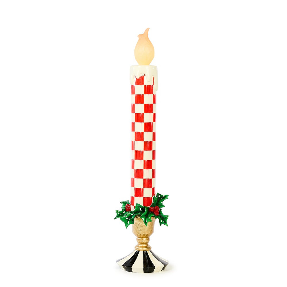 Check It Out Illuminated Large Trophy Candle | MacKenzie-Childs