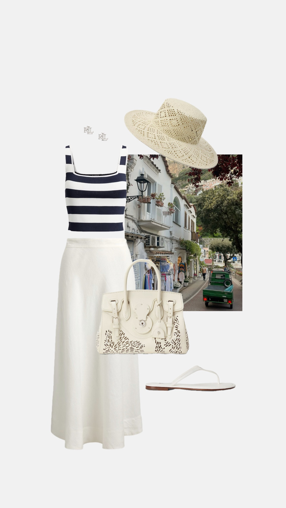 Ralph Lauren Summer Holiday Wardrobe ~ Outfit 1 

#whiteskirt #linenskirt #stripedtop #zehtrenner #taschecream #holidaylooks #italylooks #summeroutfits #summerholidayinspiration #beachhat #traveloutfits #vacationoutfits #vacationoutfitsbeach

#LTKsummer #LTKxRalphLauren #LTKluxury