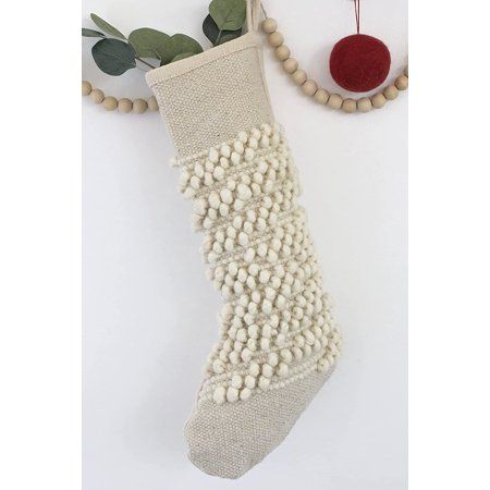SAM Christmas Stockings Holiday Decorations Farmhouse Christmas Decorations Boho Neutral Christmas D | Walmart (US)