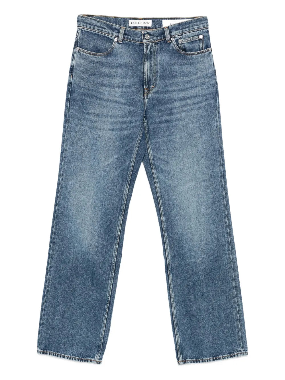 OUR LEGACY Rodeo Wash Twill Jeans | Blue | FARFETCH RO | Farfetch Global
