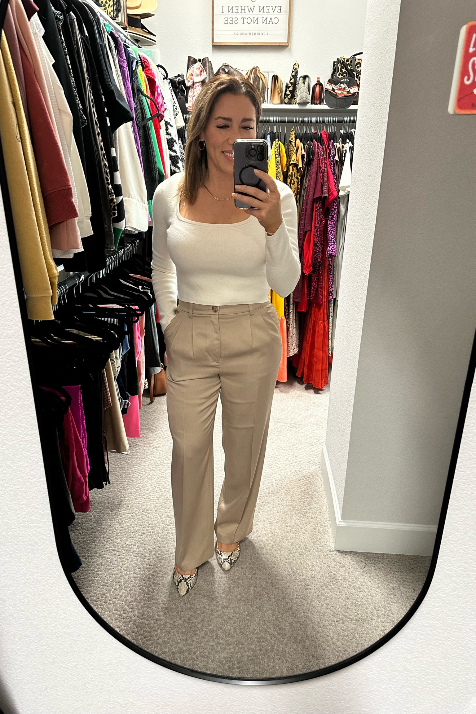Shirt size small 
Slacks 2 🤎

#LTKfindsunder100 #LTKstyletip #LTKworkwear