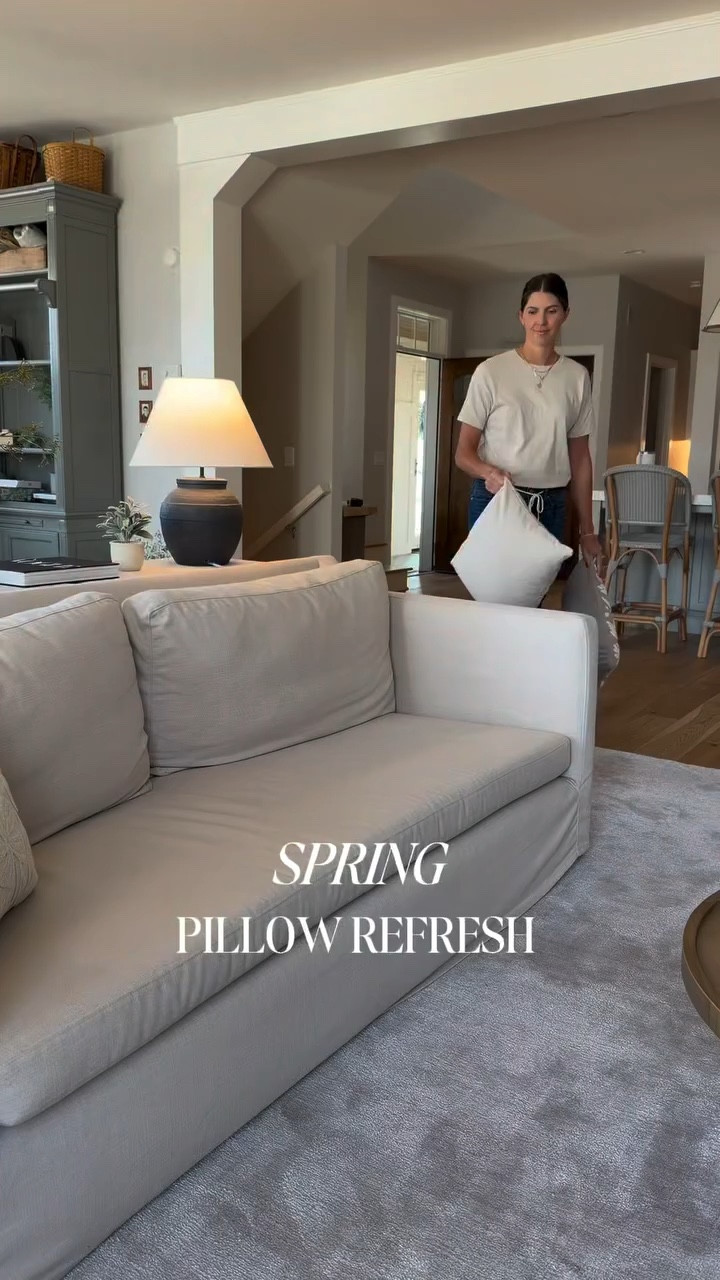 Swapping out heavy winter textures for something lighter, softer, and full of life 🌿 These embroidered pillows instantly brought a fresh, spring feel into the space—subtle detail, but it makes everything feel new again. Sometimes it’s the smallest updates that shift the whole room.
 
.
.

#BudgetfriendlyFinds #amazonhome #amazonfinds #amazoninfluencer #lookforless

#LTKHome