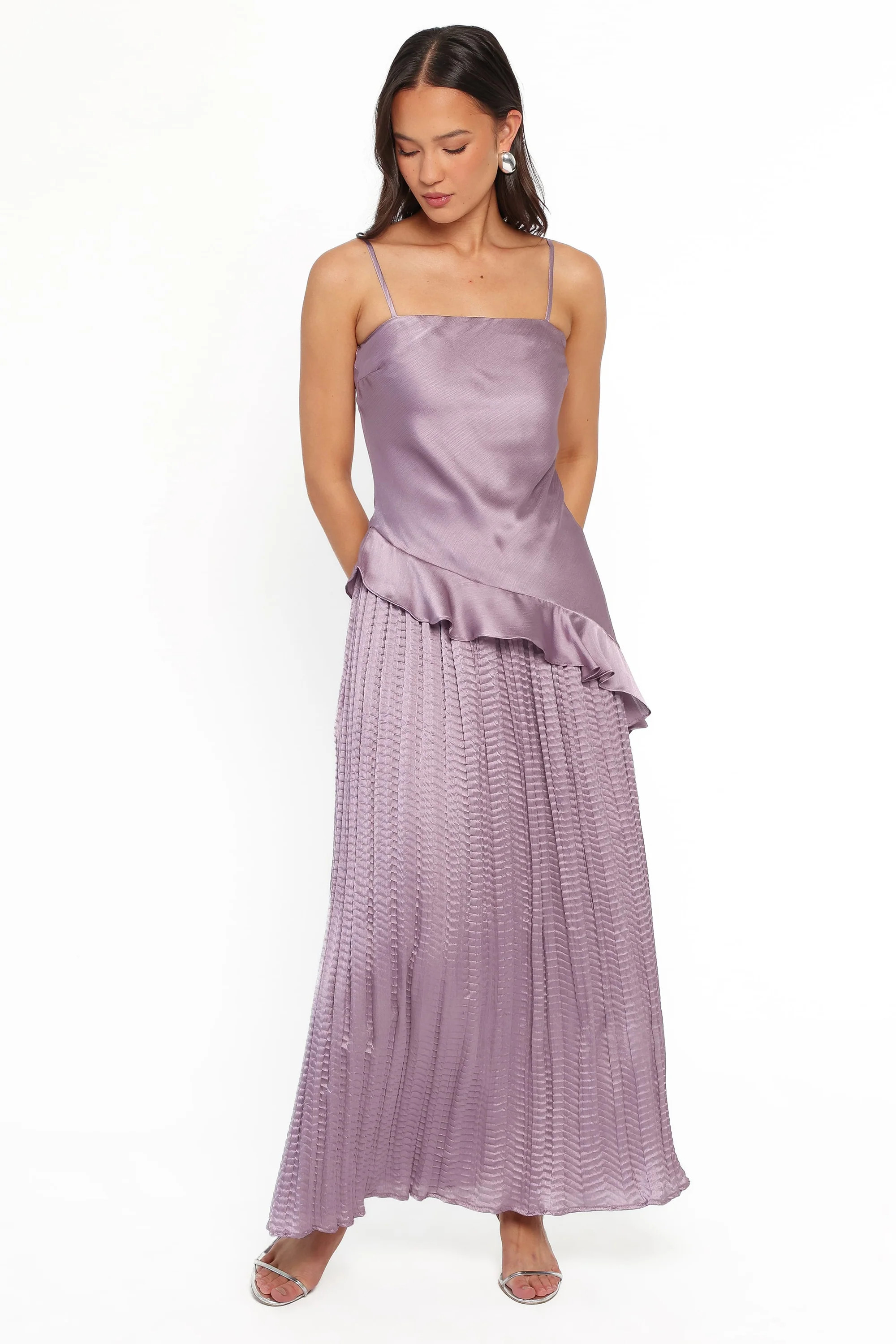 Delvine Asymmetrical Skirt Set - Lilac | Petal & Pup (US)
