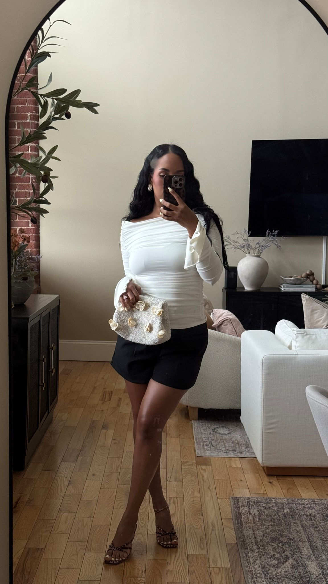 Date night outfit! 

I’m wearing a size medium on the top and a size 8 in the shorts (currently on sale) that fit TTS

The bag found it on my local Marshalls so couldn’t link the exact one! 

#LTKFindsUnder100 #LTKMidsize #LTKSeasonal