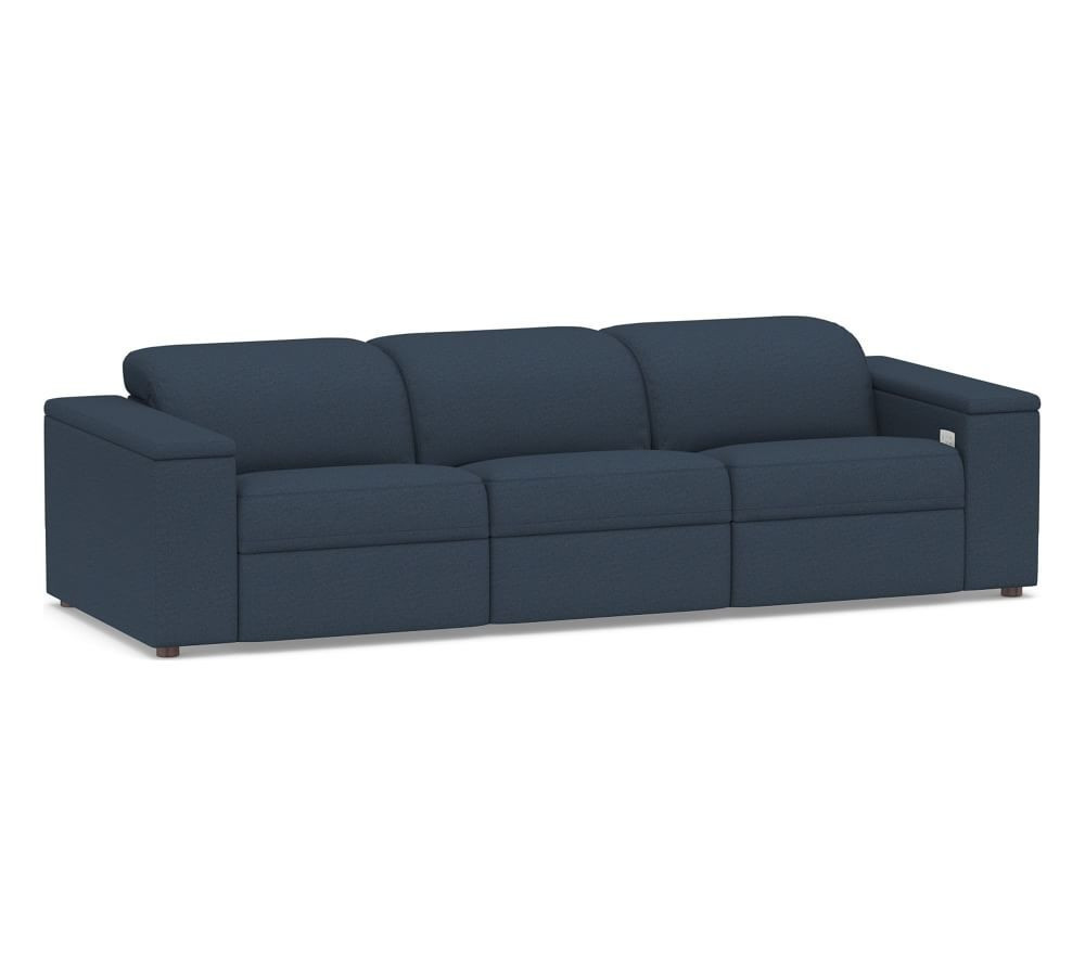 PB Ultra Lounge Square Arm Upholstered Reclining Sofa | Pottery Barn (US)