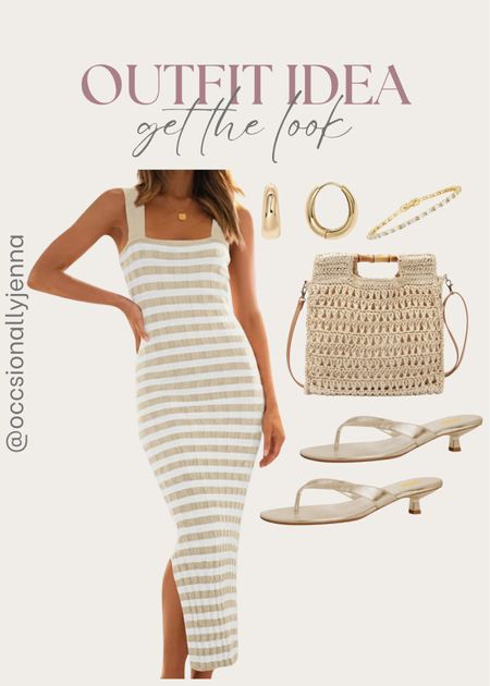 Outfit idea from Amazon! Shop the look

Dress, sandals, bag, bracelet, gold earrings, purse 

#LTKStyleTip #LTKShoeCrush #LTKItBag