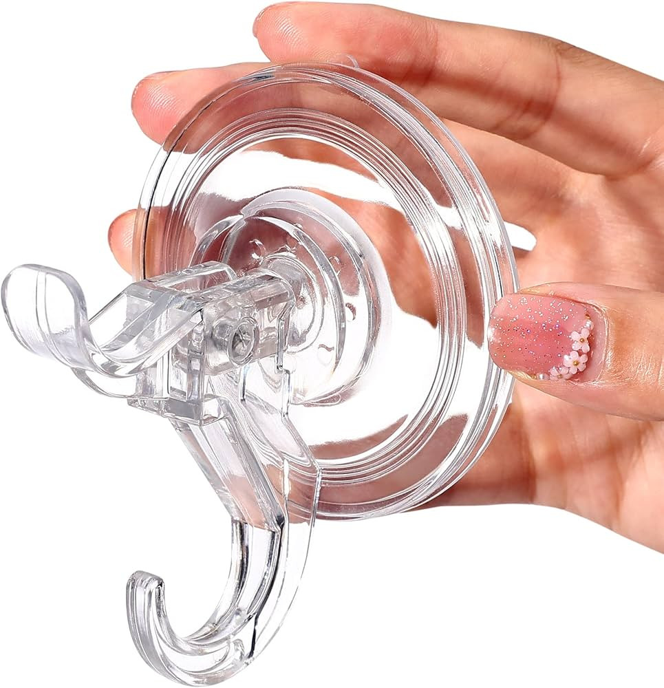 Antimbee 3-Pack Strong Vacuum Suction Cup Hooks Hanger for Shower, Glass Door Window Christmas Wr... | Amazon (US)