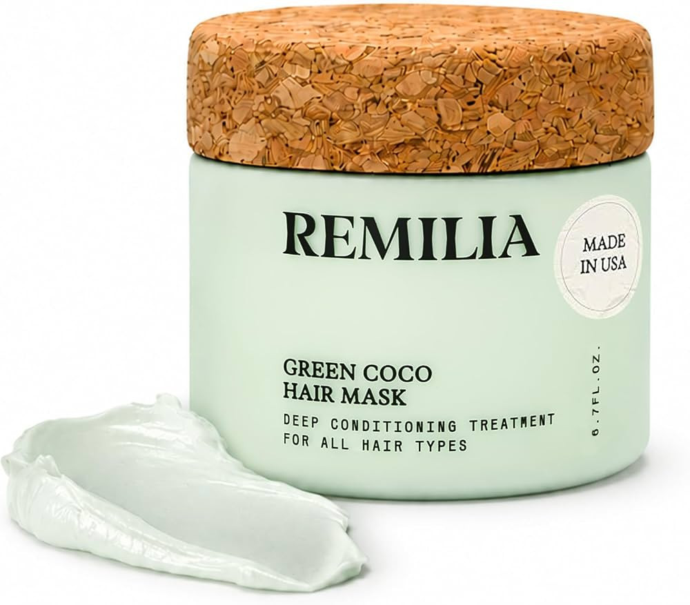 Green Coco Healthy Hair Mask with Coconut, Avocado & Castor Oil - 6.7 Fl Oz | Amazon (US)