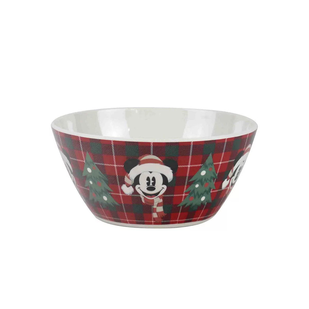 St. Nicholas Square® Disney Mickey Mouse Plaid Holiday Cereal Bowl | Kohl's