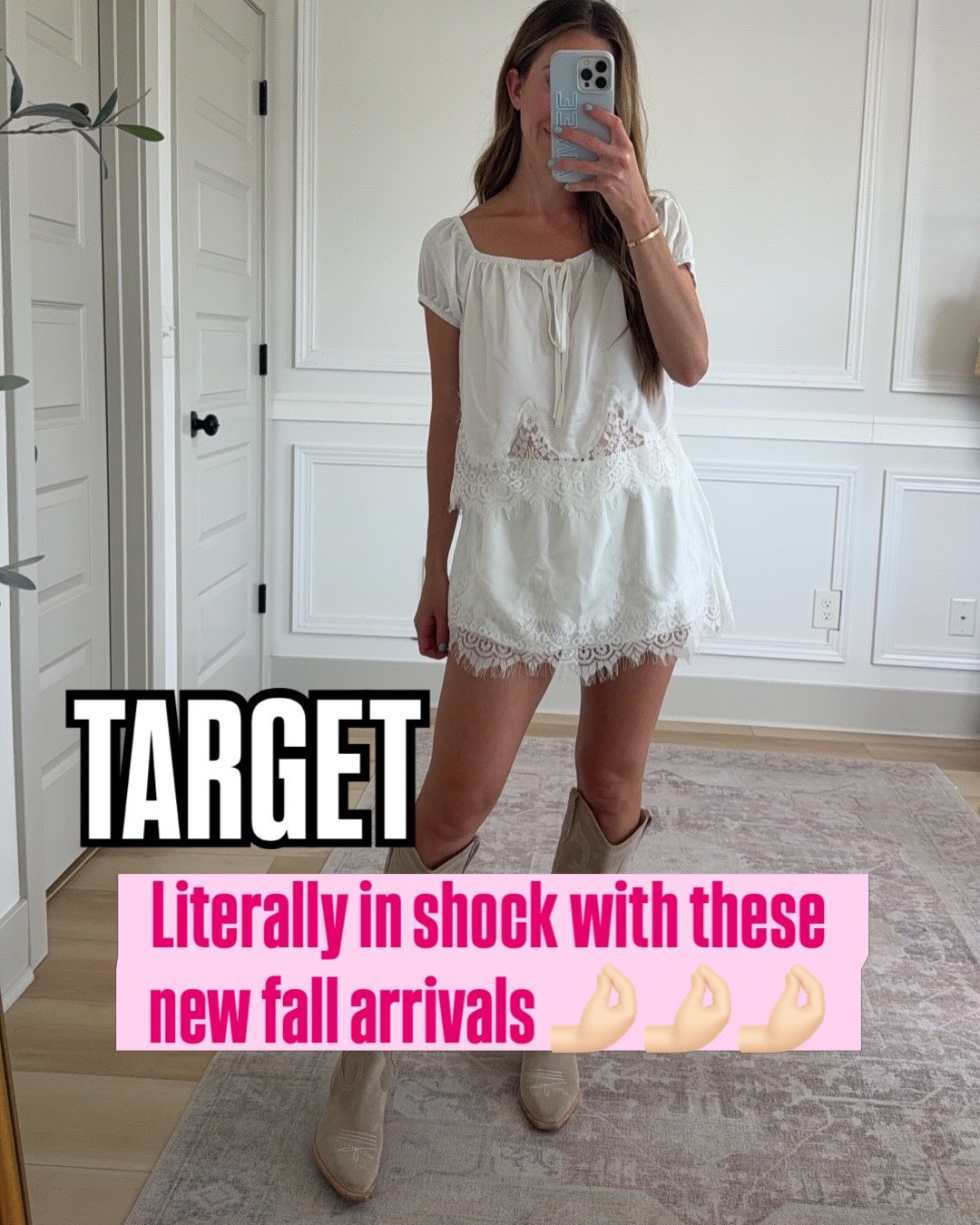 Comment “TARGET” to shop! I’ll send the info to your DMs ❤️❤️❤️

#targetdoesitagain #target #targetstyle #targetmademedoit #falloutfit