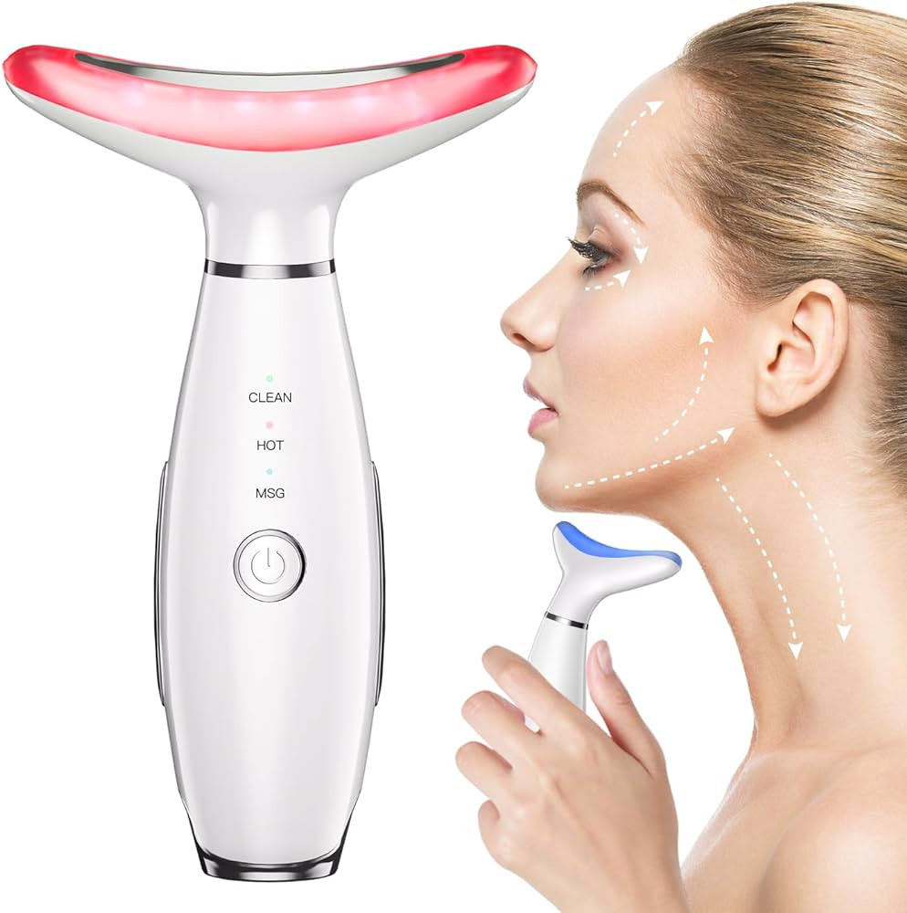 Neck Face Beauty Device, Skin Care Face Massage,3 in 1 Facial Massager, Face Sculpting Tool with ... | Amazon (US)