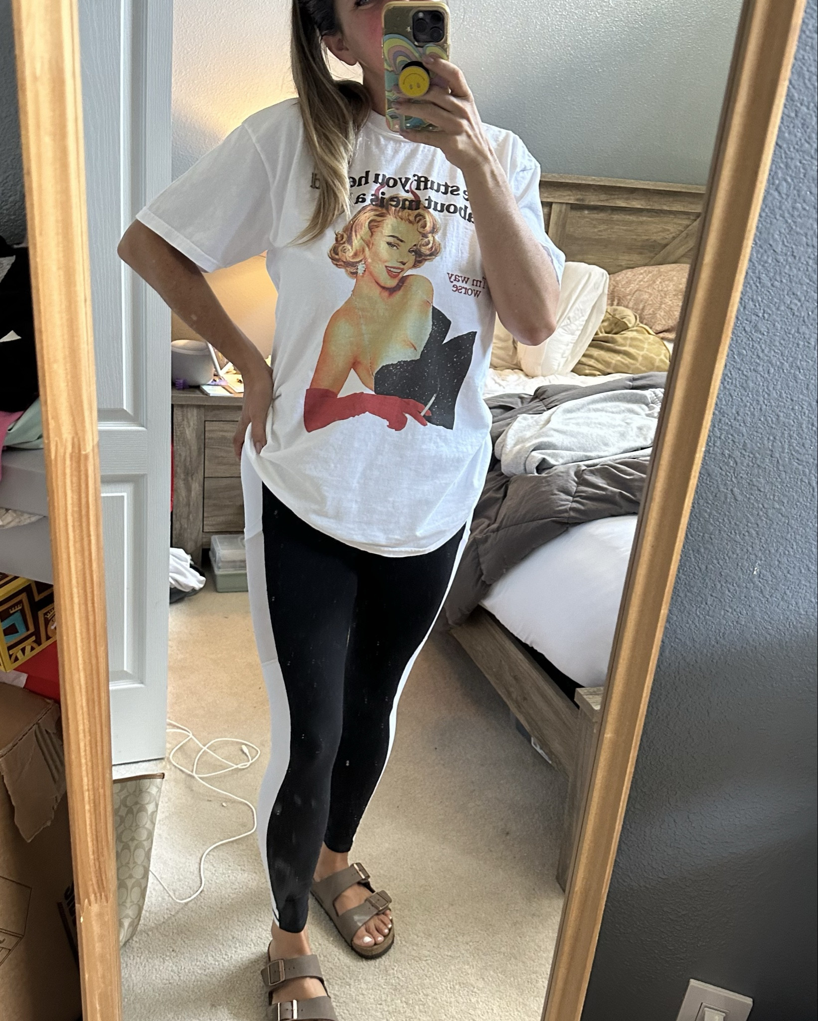 Im wearing a large t-shirt & medium leggings for ultimate comfort 💁‍♀️


5’7” - 160lbs - mom bod 


#LTKMidsize #LTKFamily #LTKOver40