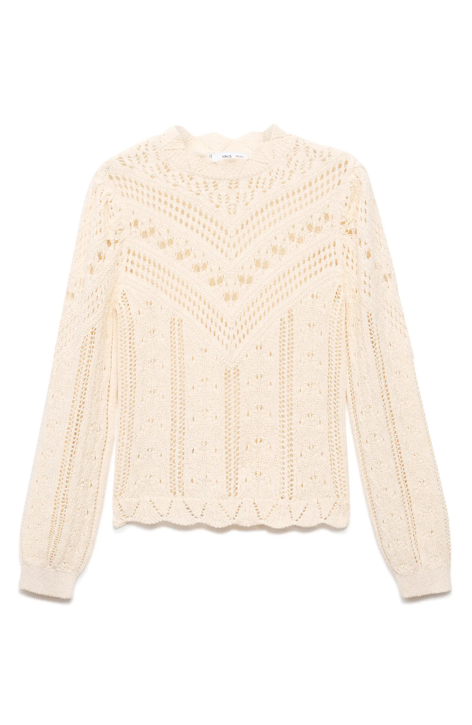 MANGO Espina Open Stitch Sweater | Nordstrom | Nordstrom