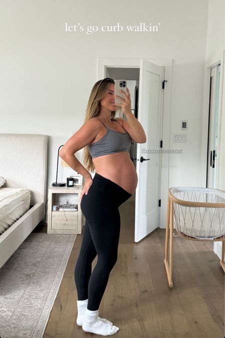 Rec sweat is 20% off for their spring sale. Use code ‘SPRING’ for 20% off everything. I sized up to M in everything for pregnancy. I’m wearing the Everything Bra in charcoal and Ultimate Leggings in pure black 

#LTKFitness #LTKBump
