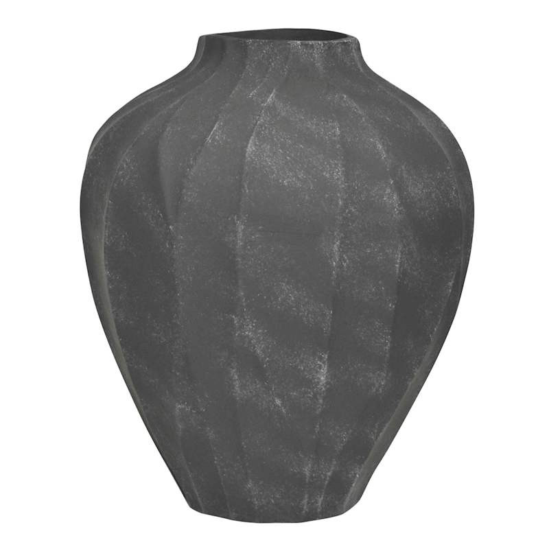 Black Ceramic Vase, 10.6" | At Home