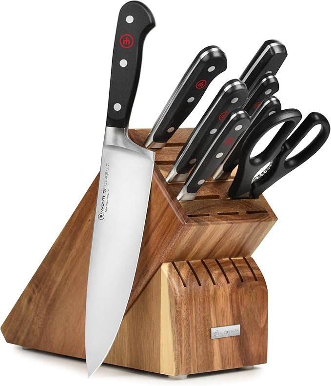 Wusthof Classic 9-piece Knife Block Set (Acacia) | Amazon (US)
