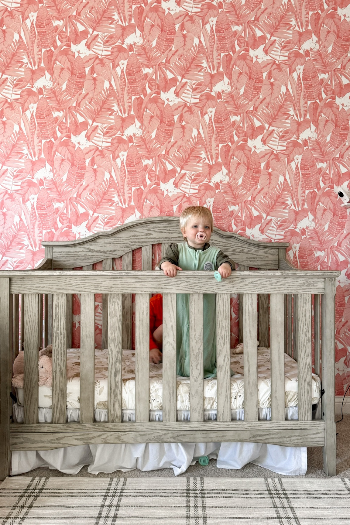 Nursery wallpaper & crib linked! 

#LTKHome #LTKBaby
