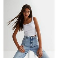 White Frill Hem Vest New Look | New Look (UK)