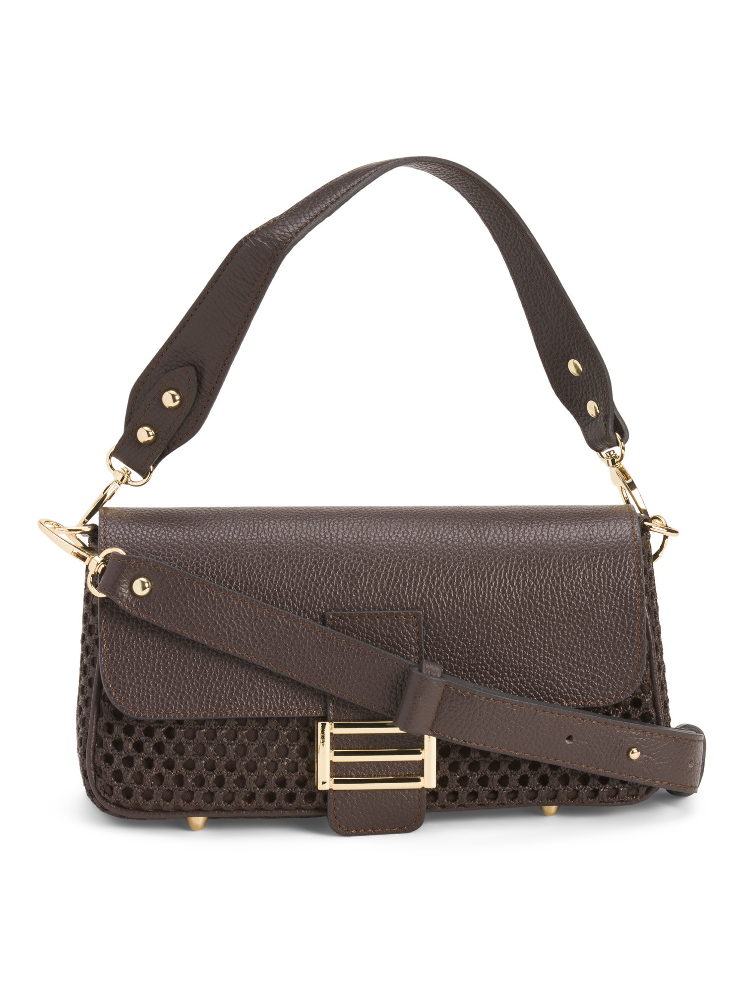 Made In Italy Straw Shoulder Flap Bag | Handbags | Marshalls | Marshalls