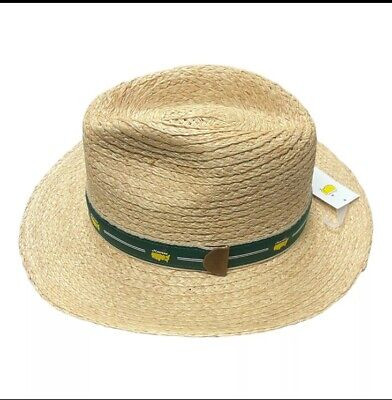 SOLD OUT 2024 Masters Logo Dorfman Pacific Natural Straw Hat Green Belt L/XL NEW  | eBay | eBay US