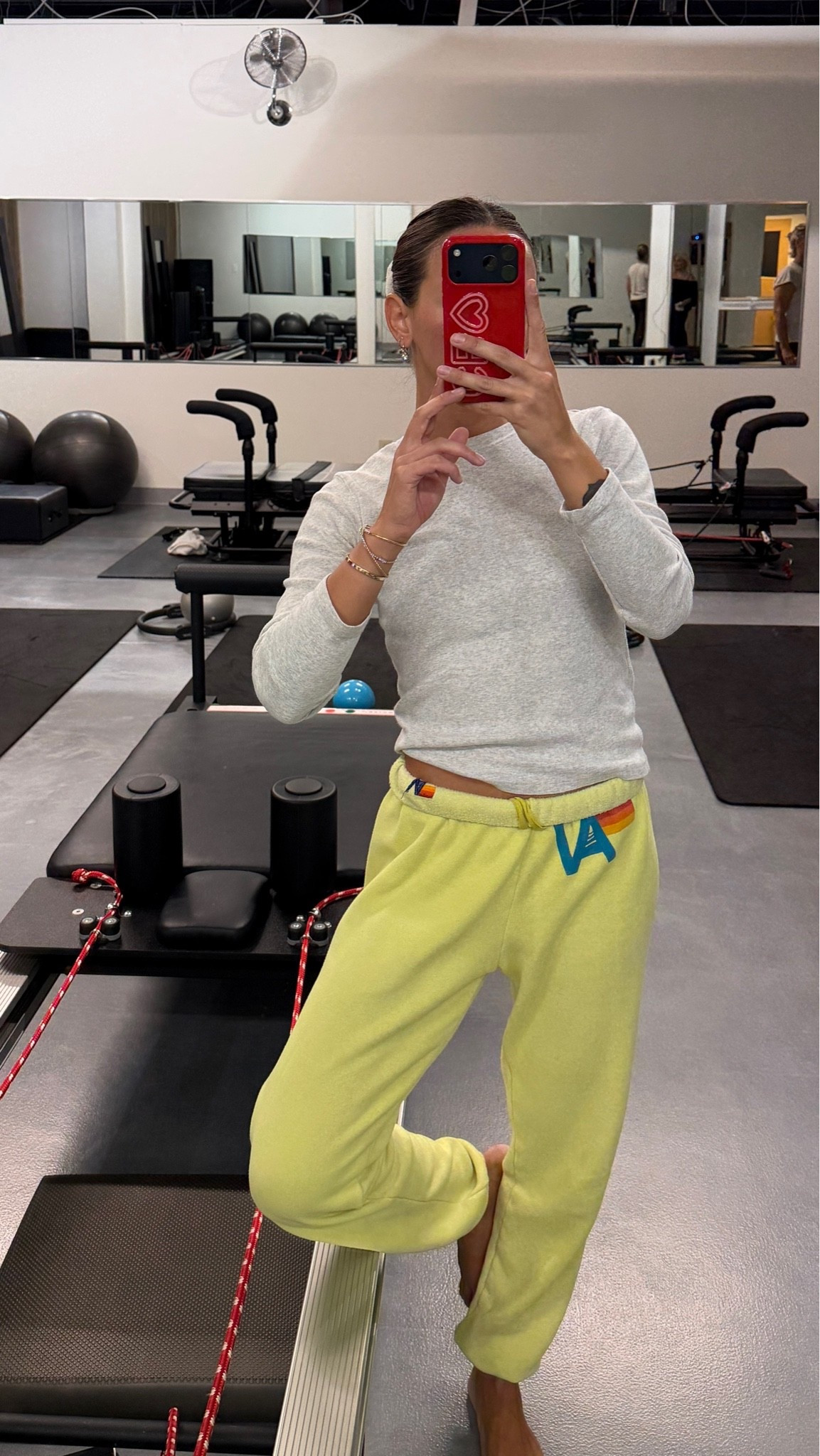 I wear small in AV bottoms! My actual top is from Brandy Melville!