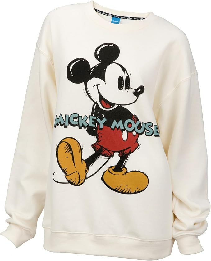 Mickey Mouse Colored Pencil Sketch Fleece Sweater | Amazon (US)