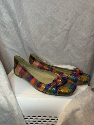 Stuart Weitzman Rainbow Shimmery Flats | eBay | eBay US