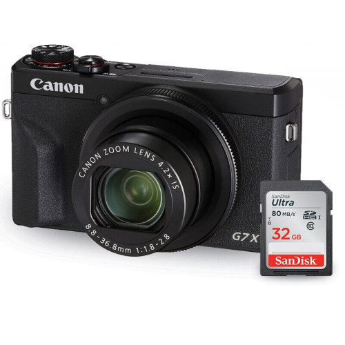 Canon PowerShot G7 X Mark III Digital Camera (Black) 3637C001 + Sandisk 32GB | Best Buy Canada