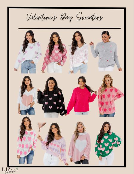 These winter sweaters are adorable Valentine’s Day sweaters that are perfect to pair with winter jeans and winter boots.  They are great for Valentine’s Day outfits including a casual date or a night out with friends 

#LTKstyletip #LTKFind #LTKSeasonal