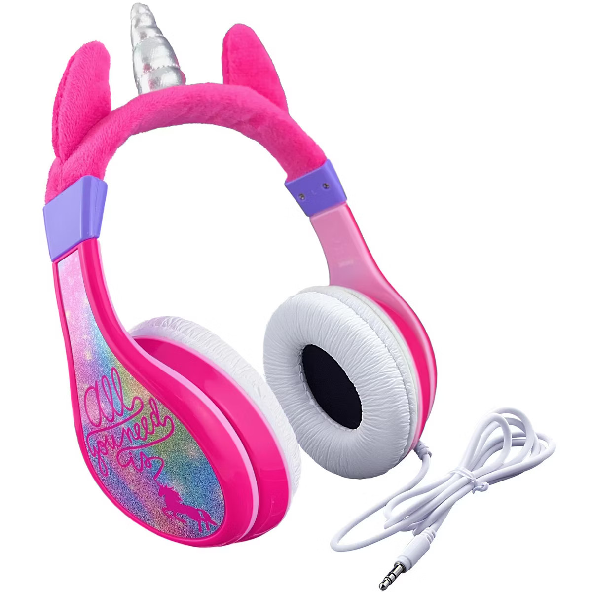 eKids Unicorn Wired Headphones for Kids, Over Ear Headphones for School, Home, or Travel - Pink (... | Target