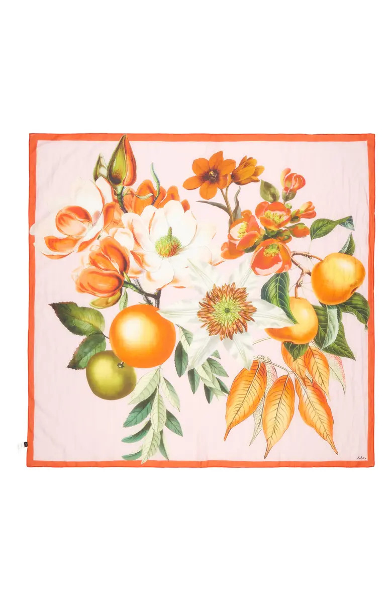 Echo Orangerie Cotton & Silk Square Scarf | Nordstrom | Nordstrom