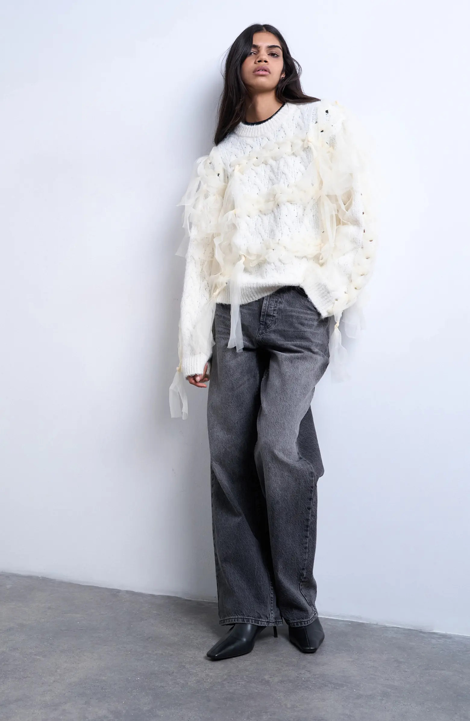 Topshop Ribbon Sweater | Nordstrom | Nordstrom