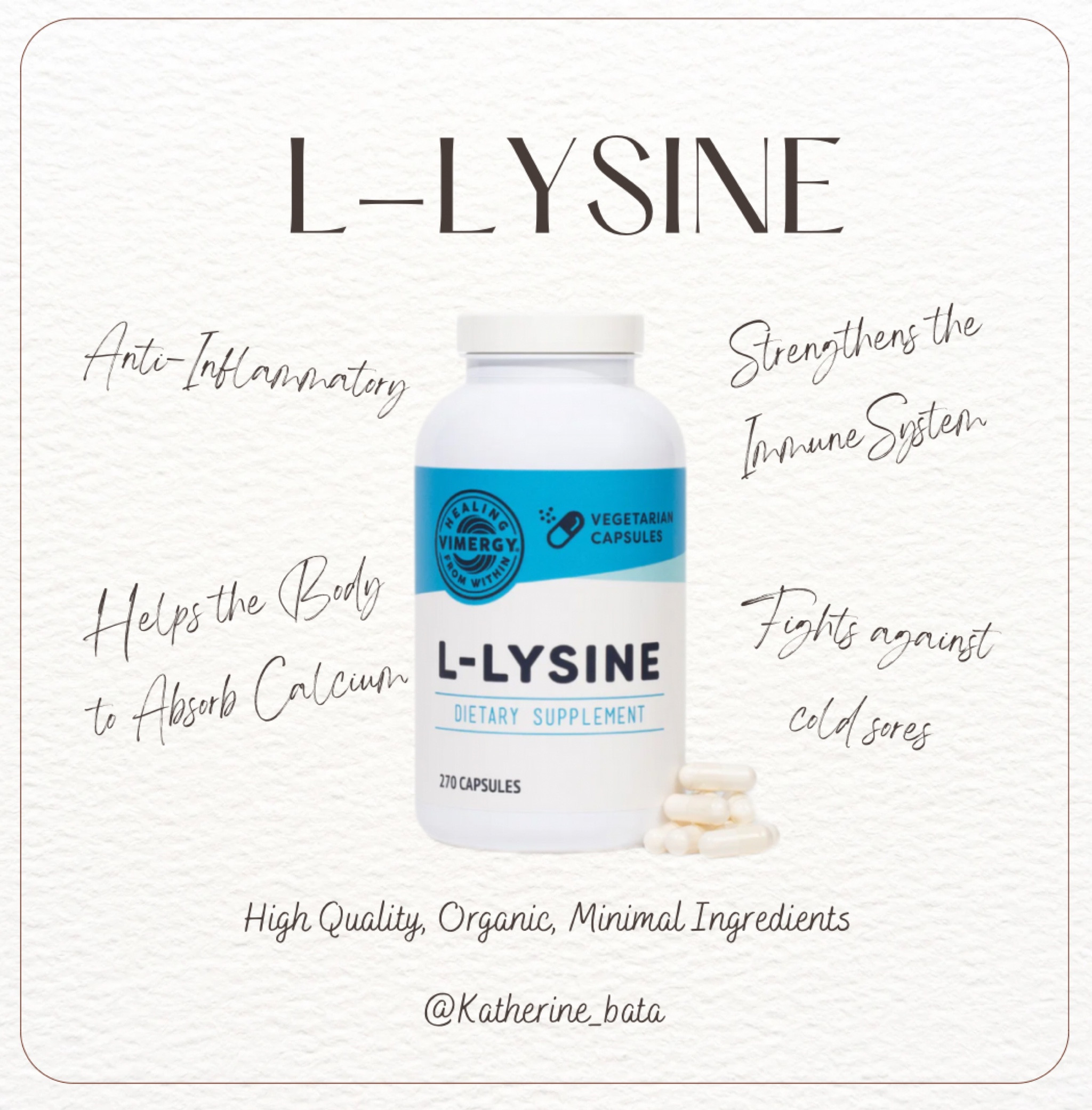 L-Lysine is an essential amino acid that has many beneficial properties. It has elevated my wellness journey!

#LTKFind #LTKunder50 #LTKFitness