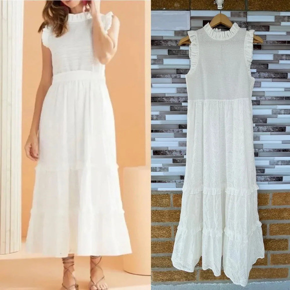 Marie Oliver Quinnlyn White Paisley\u205fMaxi\u205fDress.small | Poshmark