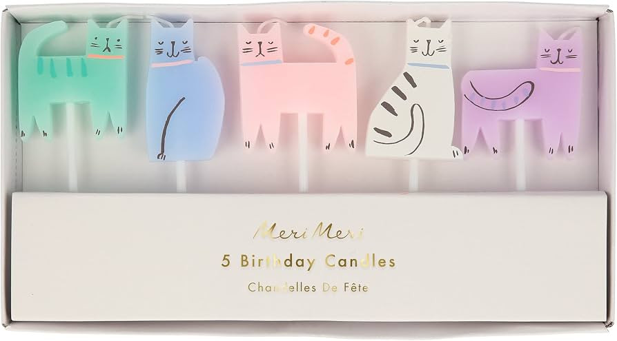 Meri Meri Cat Candles (Pack of 5) | Amazon (US)