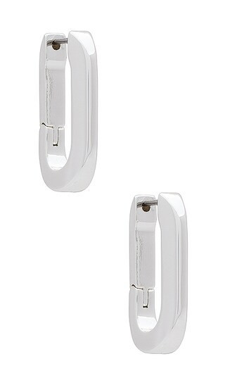 Jenny Bird U Link Earrings in Metallic Silver. | Revolve Clothing (Global)