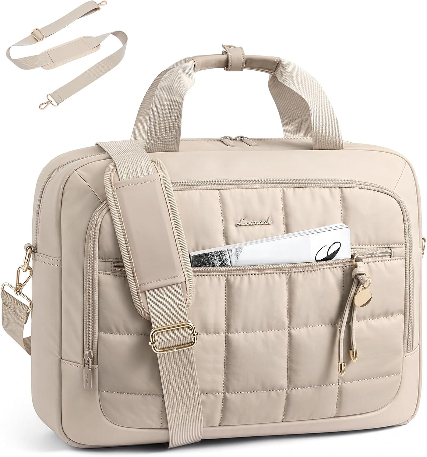 LOVEVOOK Laptop Briefcase for Women, Computer Messenger Shoulder Bags | Amazon (US)