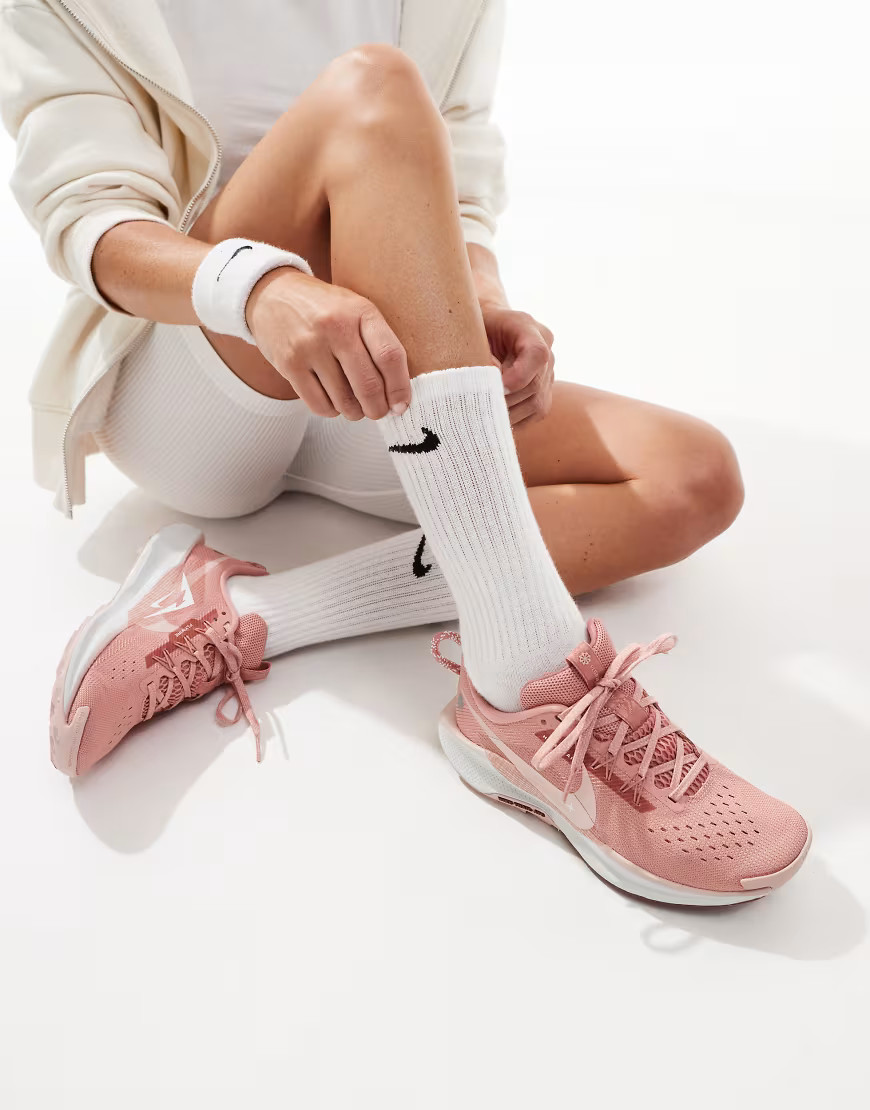 Nike Running ReactX Pegasus Trail 5 sneakers in pink | ASOS (Global)