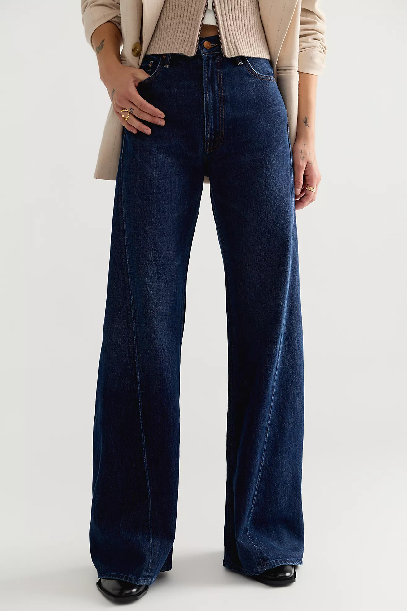 MOTHER The Lemon Twist Sneak Jeans | Free People (Global - UK&FR Excluded)