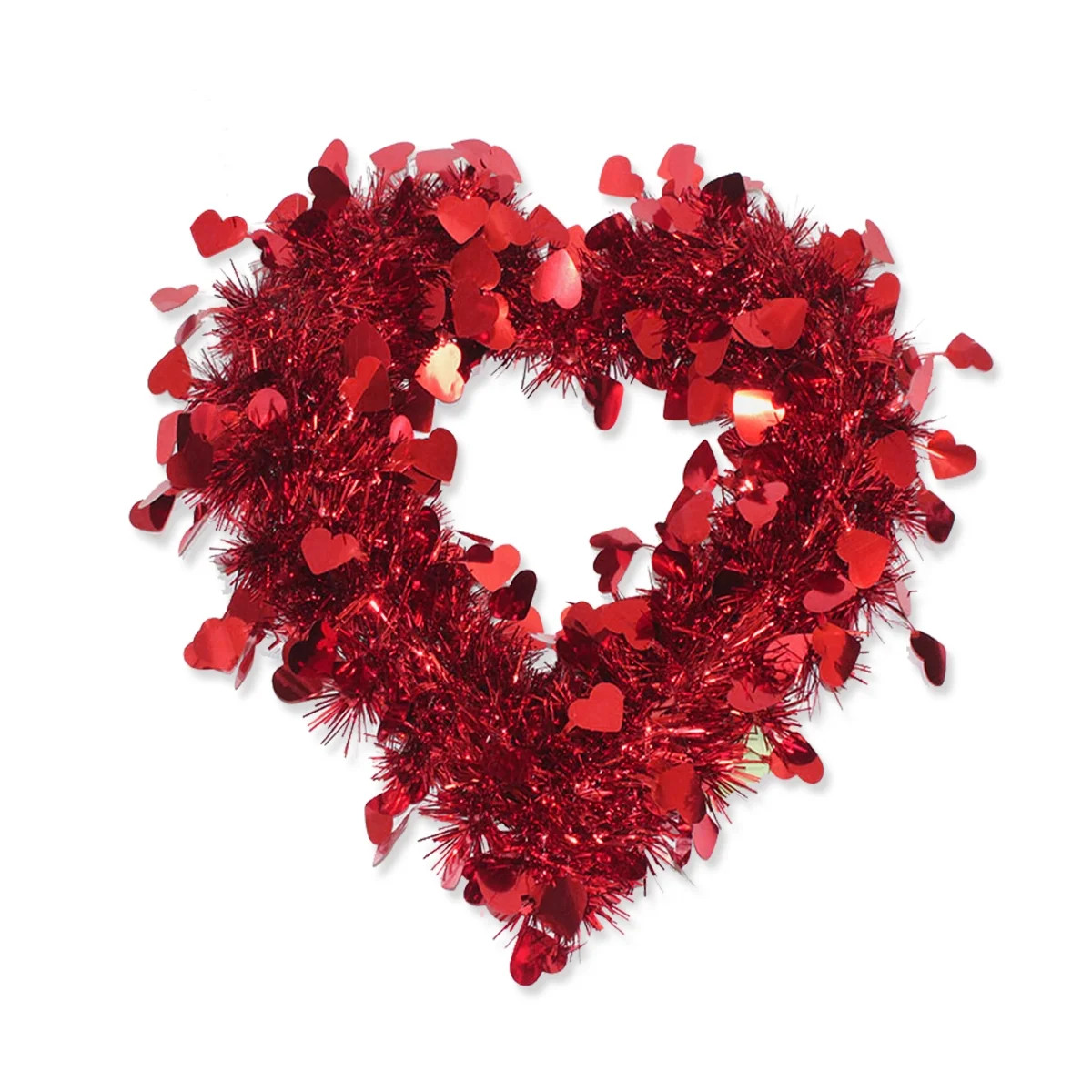 Heart Garland Banner Valentines Day Decoration Valentines Wreath for Front Door Outdoor Wedding o... | Walmart (US)