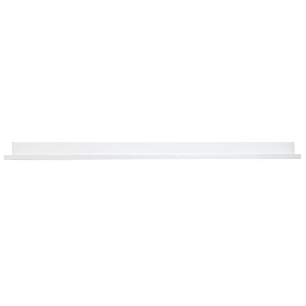 inPlace 48 in. W x 4.5 in. D x 3.5 in. H White Extended Size Picture Ledge | The Home Depot