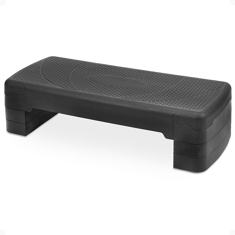 BalanceFrom Aerobic Step Platform Trainer with Adjustable 3-Level Risers, 400 Pound Weight Capaci... | Amazon (US)