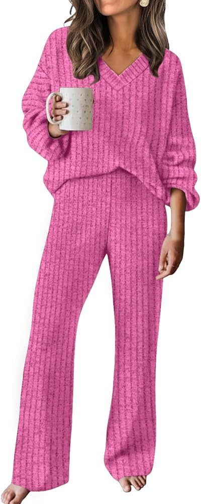 RUMIA Fall Outfits for Women 2025 Vacation Matching Sweater Lounge Sets (S-2XL) | Amazon (US)