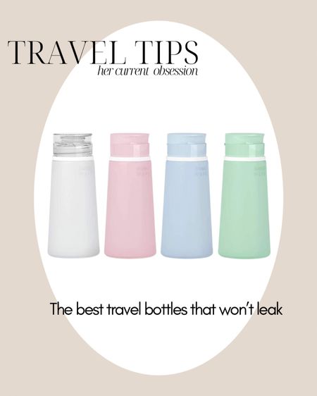 The best travel bottles that won’t leak. Follow me HER CURRENT OBSESSION for more travel tips ✈️

| travel tips | travel influencer | travel amazon finds | travel hacks | 

#LTKtravel #LTKbeauty
