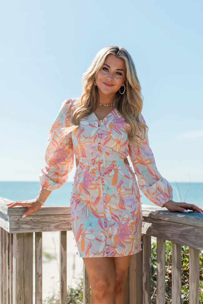My Fun Side Colorful Cutout Detail Dress SALE | Pink Lily