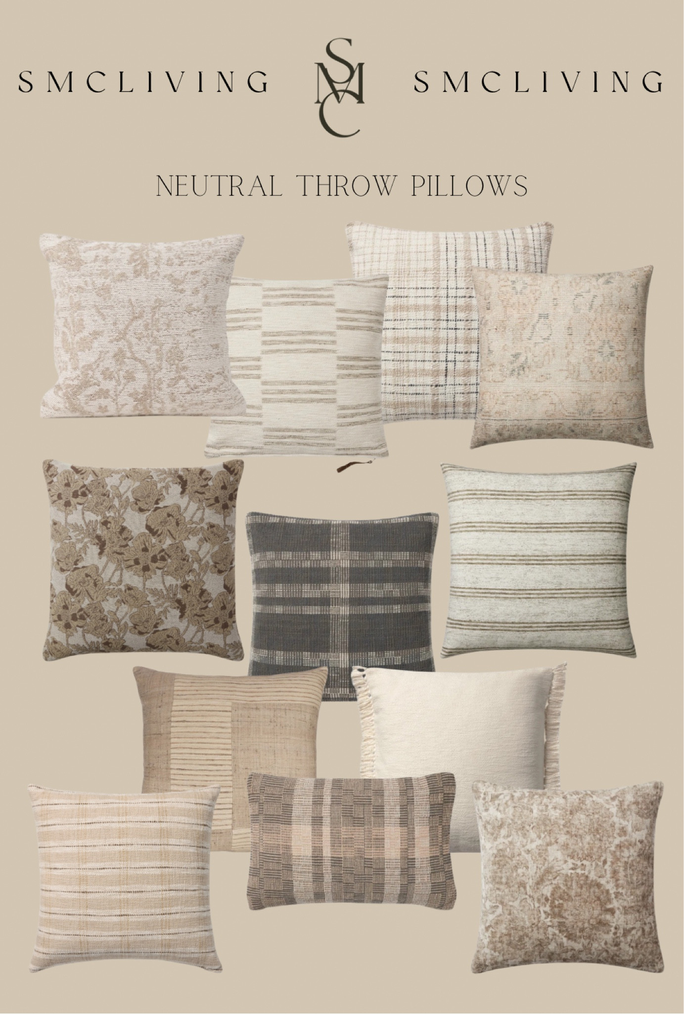 Neutral throw pillow options

#throwpillows
#pillowcovers
#floralthrowpillow
#europillow
#neutralpillow

#LTKHome #LTKFindsUnder100 #LTKFindsUnder50