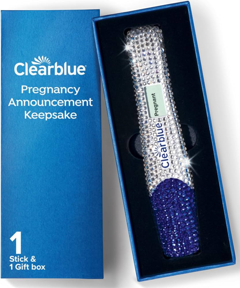 Clearblue Bedazzled Pregnancy Announcement Keepsake Stick 1ct; Unique and Memorable Reminder for ... | Amazon (US)