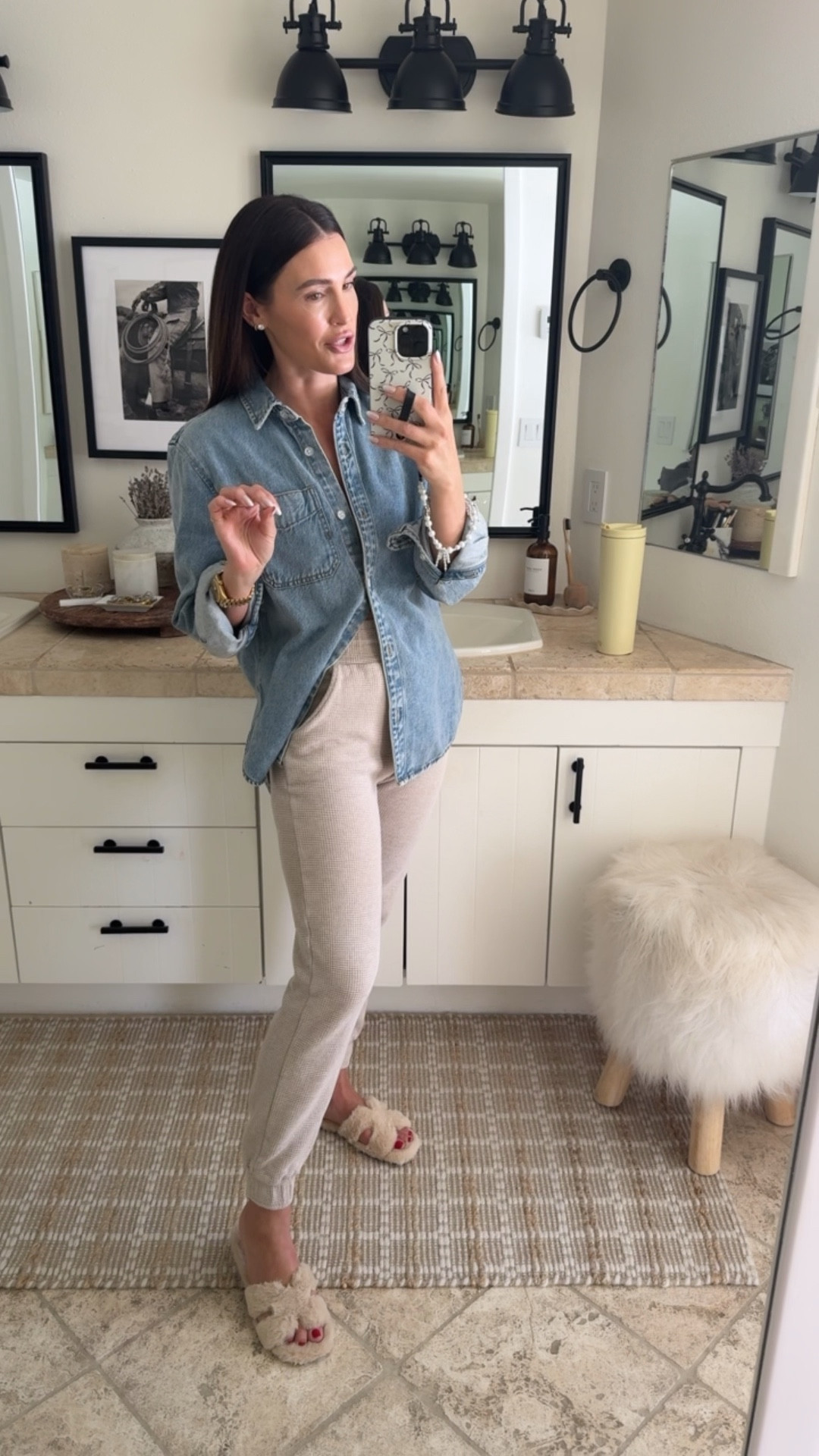 Non-toxic basics outfit 👏🏻

Joggers
Target denim shirt
Loungewear 

#LTKootd #LTKgrwm