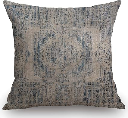 Amazon.com: Swono Throw Pillow Cover Vintage Carpet Pattern Antique Grunge Tribal Decorative Pill... | Amazon (US)