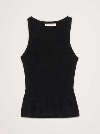 Ribbed Cotton Tank | Banana Republic (US)